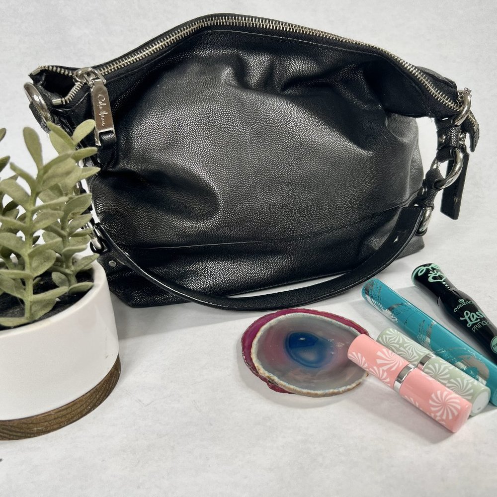 Cole Haan Black hobo style with silver shimmer